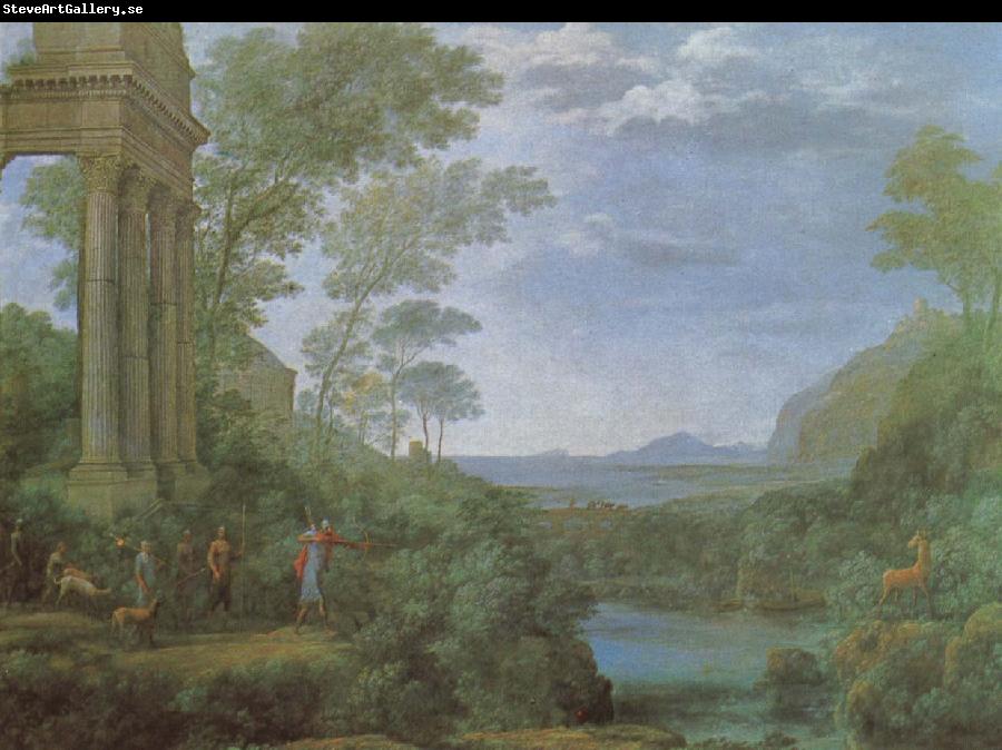 Claude Lorrain Ascanius shooting the stag of sylvia